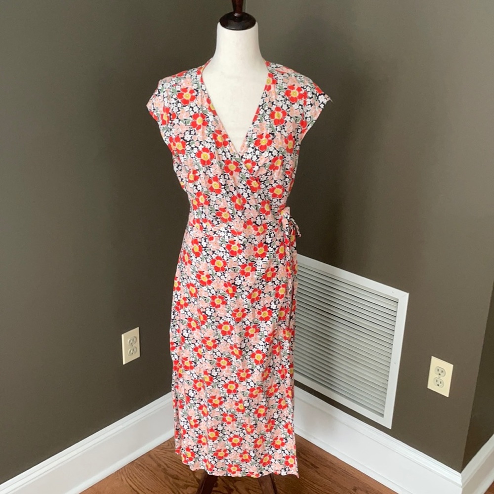 JCrew Mercantile Wrap Dress Sz Small